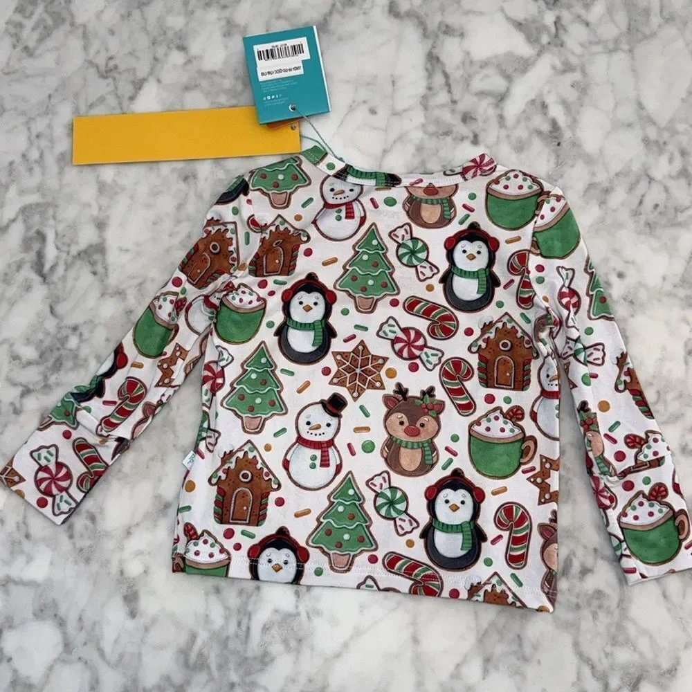 NWT POSH PEANUT CHRISTMAS COOKIE FESTIVE CLASSIC PJ SET